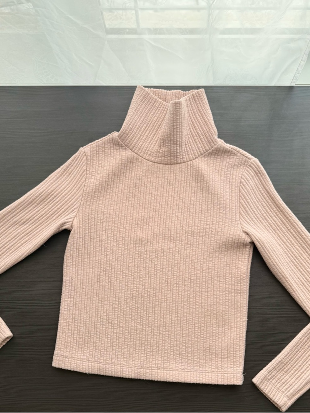 Babaton Blush Ribbed Turtleneck Sweater